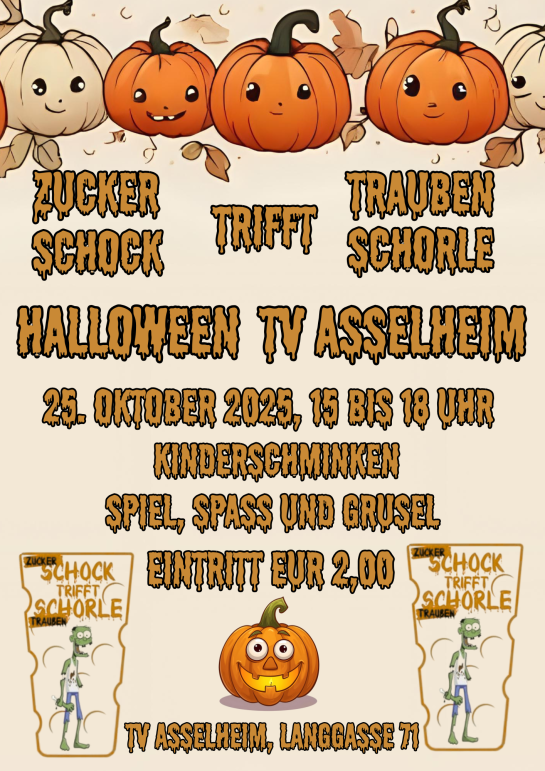 Halloween  - Zuckerschock trifft Traubenschorle